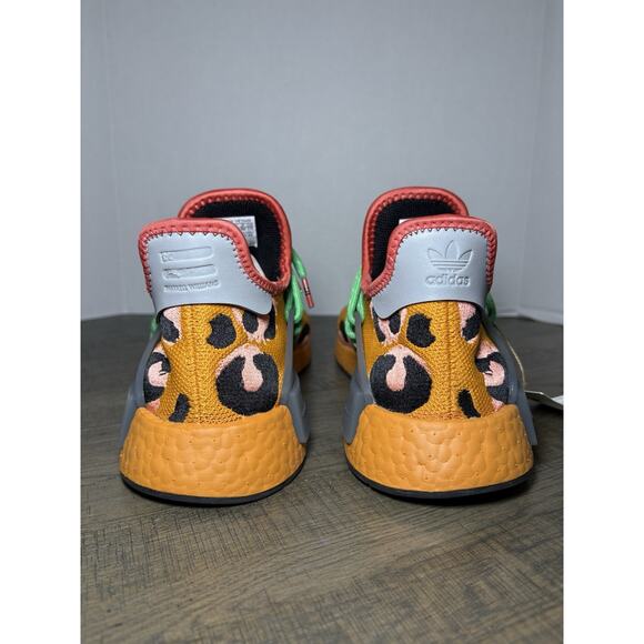 Adidas NMD HU Human Race Animal Fred Flintstone x Pharrell Sz 10 Orange GZ4439 - Picture 6 of 6